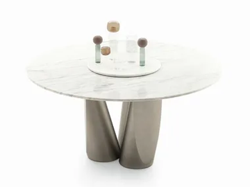 SENTEI - Round marble table with Lazy Susan by Ditre Italia - view 2